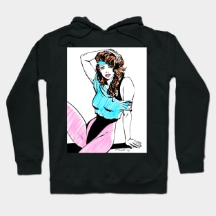 80´s Aerobics Girl Hoodie